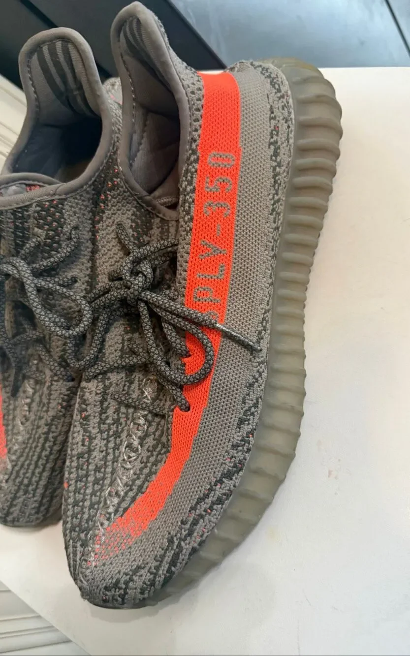 Adidas Men's Yeezy Boost 350 V2 Beluga BB1826 Primeknit Sneaker Gray Size 11